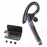 133+ Bahasa AI V5.4 Headset Nirkabel Satu Telinga Bisnis Hands-free dengan Peredam Kebisingan untuk iPhone Laptop