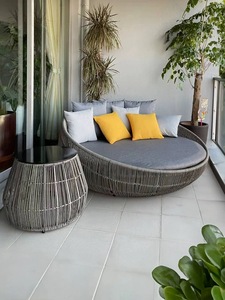 Lit de Jardin Moderne de Luxe Personnalisé de Haute Qualité pour Piscine Extérieure, en Aluminium Durable et Imperméable, pour Patio et Cabane de Plage - Product Image 4