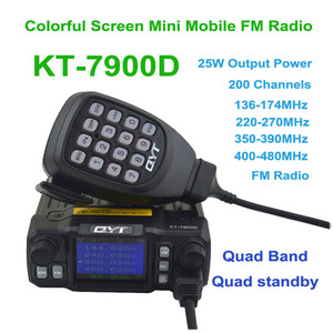 Meilleure vente prix d'usine Vhf Uhf Quad Band Standby Radio mobile 25 Watt KT-7900D Smart Radio montée sur véhicule pour voiture - Product Image 2