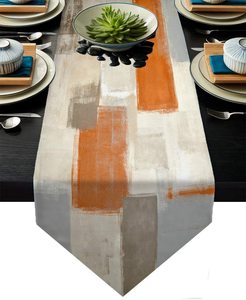 Á hậu bảng màu xanh và màu cam, cổ điển trừu tượng lộn xộn sơn trang trí phòng ăn cho nhà bếp Bàn cà phê gia đình bữa tối kỳ nghỉ - Product Image 6