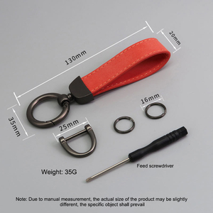 Thời Trang Đầy Màu Sắc Chìa Khóa Xe Chủ <span class=keywords><strong>Key</strong></span> Ring Móc Chìa Khóa Tay Xe Keyring Sang Trọng Dệt Da Keychain - Product Image 6