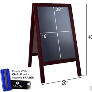 ขาตั้งป้ายไม้แบบ A-Frame สำหรับงานแสดงสินค้า แบบวินเทจ ผลิตตามสั่ง (OEM/ODM)  วัสดุแซนด์วิชบอร์ด  รีไซเคิลได้ กันน้ำ ผิวมันเงา สำหรับเมนูขายสินค้า - Product Image 2