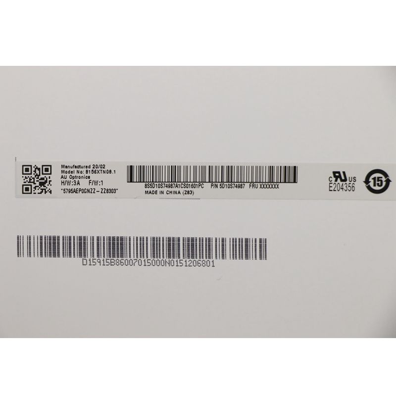 Dalle Écran LCD 15.6" HD 1366x768 LED B156XTN08.1 HW3B - Neuf Livraison Rapide