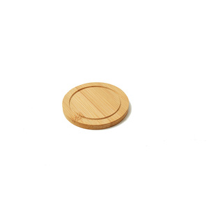 แผ่นรองแก้วกาแฟไม้ไผ่ทรงกลม ทนความร้อน สำหรับใช้ในบ้านและครัว - Product Image 1