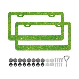 Marco de Matrícula Personalizado de Aleación de Aluminio con Purpurina Rosa de Alta Calidad al por Mayor para Decoración de Automóviles de Mujer - Product Image 4