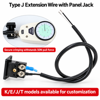 Kabel Koneksi & Kompensasi Termokopel Silikon Tipe J dengan Soket Panel OEM/ODM Dapat Disesuaikan Berperingkat IP65 Garansi 1 Tahun