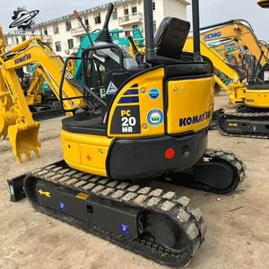 Mini-excavatrice Komatsu20 d'occasion, 2 tonnes, godet de 0,1 m³, marque japonaise d'origine, petite excavatrice de chantier, faible nombre d'heures, bon état - Product Image 5