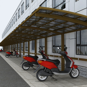 Tente d'abri de voiture en aluminium à <span class=keywords><strong>3</strong></span> auvent pour parking Cadre métallique avec <span class=keywords><strong>bois</strong></span> traité sous pression Nature's pour garages - Product Image 6