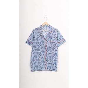 Pijamas de Otoño Casuales y Transpirables de Satén 100% Algodón con Estampado Floral para Mujer, Conjunto de 2 Piezas, Cintura Elástica Suave, Pantalones Cortos con Botones - Product Image 4