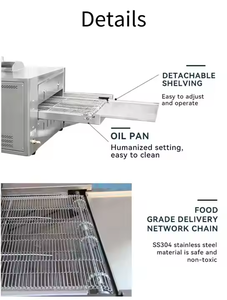 Four à pizza professionnel à bande transporteuse à grande vitesse automatisé, efficace - Product Image 1