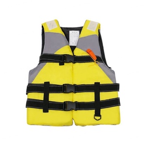 Chaleco Salvavidas de Espuma Naranja para Adultos con Correas y Hebillas Negras para Seguridad Acuática en el Muelle - Product Image 4