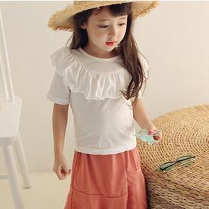 Vente en gros : T-shirt enfant personnalisé à volants et manches raglan – Meilleurs sites web - Product Image 2