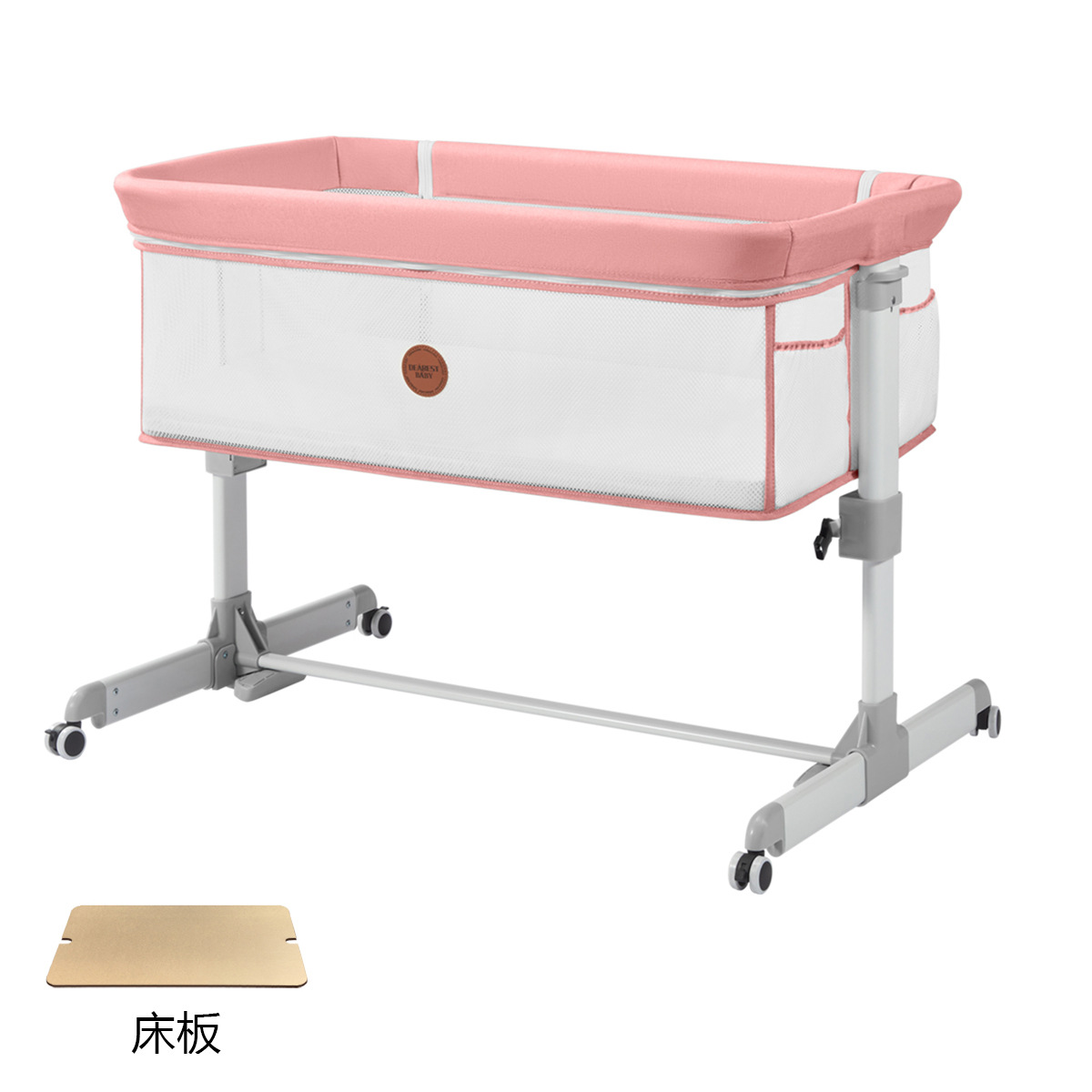 Borsa portaoggetti rosa per letto