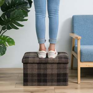 Taburete de Almacenamiento Plegable que Ahorra Espacio, Otomana para Guardar Ropa y Juguetes, Fácil de Montar - Product Image 6