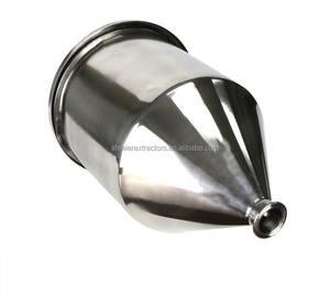 Entonnoir conique sanitaire de trémie de Triclamp d'acier inoxydable avec l'extrémité de virole - Product Image 5