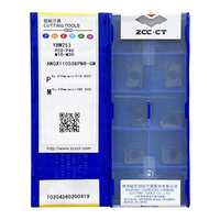Plaquettes de fraisage en carbure Zccct Ybm253 Angx110508pnr Gm pour acier inoxydable, outils de tournage CNC indexables