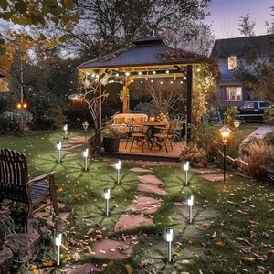 Lampe solaire de jardin en acier inoxydable personnalisable, étanche IP44, éclairage extérieur pour pelouse et aménagement paysager, livraison directe d'usine - Product Image 5