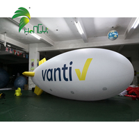 Zeppelin gonflable géant sur mesure, dirigeable gonflable à l'hélium, publicité gonflable à vendre