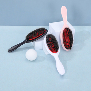 <span class=keywords><strong>Cepillo</strong></span> de <span class=keywords><strong>pelo</strong></span> desenredante de paleta Antifrizz de <span class=keywords><strong>cerdas</strong></span> de jabalí para cabello rizado <span class=keywords><strong>fino</strong></span> y liso Natural para mujeres y hombres Hairbursh - Product Image 5