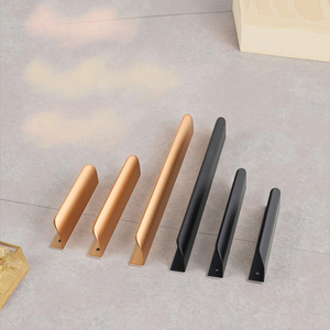 Modern Aluminum Alloy Furniture Hardware Gold <strong>Black</strong> <strong>Pull</strong> Handles for Kitchen Cabinets 96mm 128mm Adjustable <strong>Knobs</strong> - Product Image 3