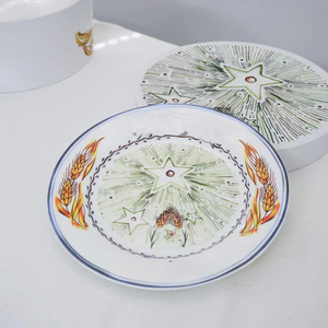 Assiette en céramique haut de gamme exquise pour cuisine occidentale, motif Soleil Lune Étoile, 10 pouces, assiette plate, coffret cadeau, assiettes en céramique - Product Image 3