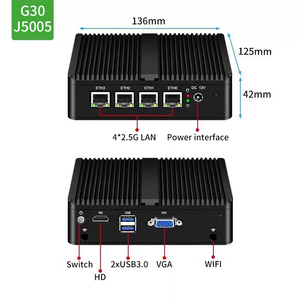 มินิพีซีอุตสาหกรรม BKHD รุ่น N300 J6412 J5005 7305 4 LAN 6 LAN 2.5G อุปกรณ์เครือข่าย คอมพิวเตอร์ขอบเครือข่าย - Product Image 4