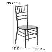 Chaises Chavari en résine noire empilables, modernes, écologiques, pour événements extérieurs, banquets, hôtels et mariages (vente en gros)