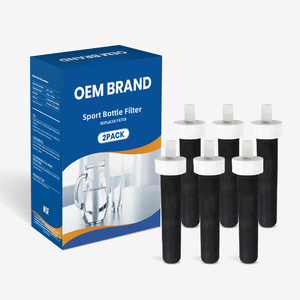 <span class=keywords><strong>Filtre</strong></span> à <span class=keywords><strong>eau</strong></span> en carbone actif PUREZA S004 sans BPA pour bouteilles de sport <span class=keywords><strong>Brita</strong></span> et BB06, lot de 6 pièces, usage hôtelier, 26/36 oz - Product Image 1