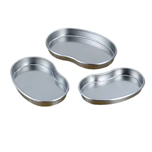 Stainless Steel Kidney Tray 6" Kidney Shaped Emesis Basin Reusable Metal Surgical Kidney Dish For Soiled Dressings Medical Waste