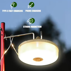 Guirlandes lumineuses LED portables rechargeables par USB avec base magnétique, étanches, multi-modes, pour tente extérieure et situations d'urgence - Product Image 2