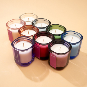 Velas Aromáticas AIKUN de 8*9cm, 150g, Cera de Soya, Marca Reconocida, en Frasco de Vidrio de Color, Velas Perfumadas para Aromaterapia - Product Image 4