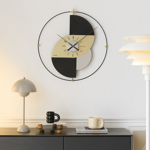 Elegant Modern Wall <b>Clock</b> Round Single Face Quartz <b>Battery</b> Powered Living Room Decor - Product Image 3