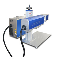Machine de marquage laser CO2 portable de bureau 60W, refroidissement par eau 3D pour la gravure sur papier, PVC, caoutchouc, céramique et tissus