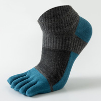 Chaussettes pour femmes à 5 orteils, en coton, antibactériennes, anti-odeur, avec séparateurs d'orteils, anti-boulochage, respirantes