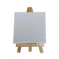 Mini toile pour enfants personnalisée, directement de l'usine, avec chevalet en bois, panneau de peinture blanc vierge, vente en gros OEM