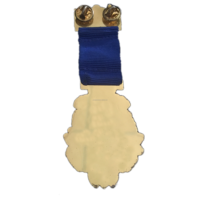 Médailles en métal émaillées gravées sur mesure avec placage or, design 3D, ruban, barre, badge de poitrine, souvenir, badges d'honneur