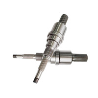 Eje estriado de acero inoxidable mecanizado con precisión por CNC para maquinaria industrial