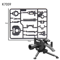 En gros, Mini-armes en blocs de construction à petites particules, Modèle de support d'équipement, Modèle de fusil, Pistolet jouet à assembler soi-même pour enfants