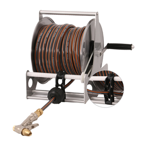 Autolavaggio rastrelliera per tubi dell'<span class=keywords><strong>acqua</strong></span> strumenti a mano avvolgitubo 20m <span class=keywords><strong>acqua</strong></span> ad alta pressione in acciaio inox avvolgitubo - Product Image 4