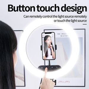 جودة عالية 13 بوصة مع حامل ثلاثي أرضي وحامل مكتبي إضاءة دائرة ليد مع صورة سيلفي - Product Image 5