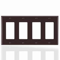 BS18014 plastique ul/cul répertorié 4 gang plaque murale décor prise murale électrique interrupteur plaque couvercle