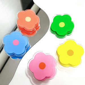 Spot Wholesale Ins Style Cute Flower Acrylic Transparent Sign <b>Holder</b> Clip for Girl Heart Note Message <b>Ticket</b> Storage Souvenir - Product Image 1
