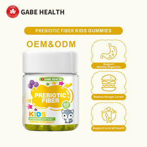 Gomitas de Fibra Prebiótica para Niños, 60 Unidades, para Apoyar la Salud Digestiva, Sin Azúcar, Sin OMG, Halal, Veganas, Fabricante OEM ODM, Venta al Por Mayor - Product Image 1