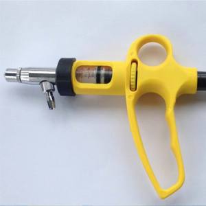 5 मिलीलीटर पशु चिकित्सा प्लास्टिक पशु ड्रेनर सिरिंज पोल्ट्री ड्रेनेचिंग समायोज्य स्वचालित ड्रायर इंजेक्शन बंदूक - Product Image 4