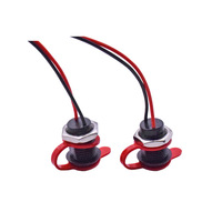 Conector USB Tipo C Hembra con Montaje en Panel Roscado USB-20C-F-02HL02, Soporte de Placa M11, Cable USB C