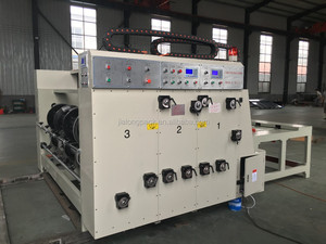 Machine semi-automatique de découpe et d'impression flexographique <span class=keywords><strong>pour</strong></span> carton ondulé, 4 couleurs, avec fonction de rainurage et de découpe - Product Image 4