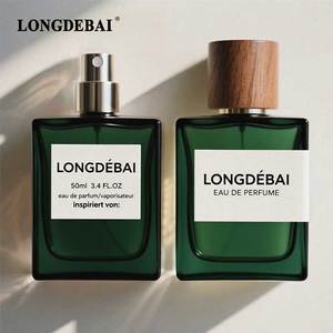 OEM Custom Crimp Perfume <b>Spray</b> <b>Bottle</b> 50ml Perfume Glass <b>Bottle</b> 100ml Clear Square <b>Empty</b> Perfume <b>Bottle</b> with Wooden Lid - Product Image 5