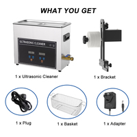 Macchina Pulitrice a Ultrasuoni per Dischi in Vinile, Pulisce 8 Dischi da 7-12 Pollici, 220V 6L, Lavatrice a Ultrasuoni per Vinili