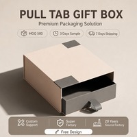 Boîte cadeau coulissante en carton rigide de luxe avec logo personnalisé, emballage en papier pour bijoux et cadeaux de fêtes HuanXing