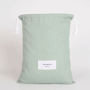 Pochette multifonctionnelle personnalisée HighKingDouble Cord, sac à chaussures en coton coloré teint, sacs en tissu à cordon personnalisés pour l'emballage - Product Image 2
